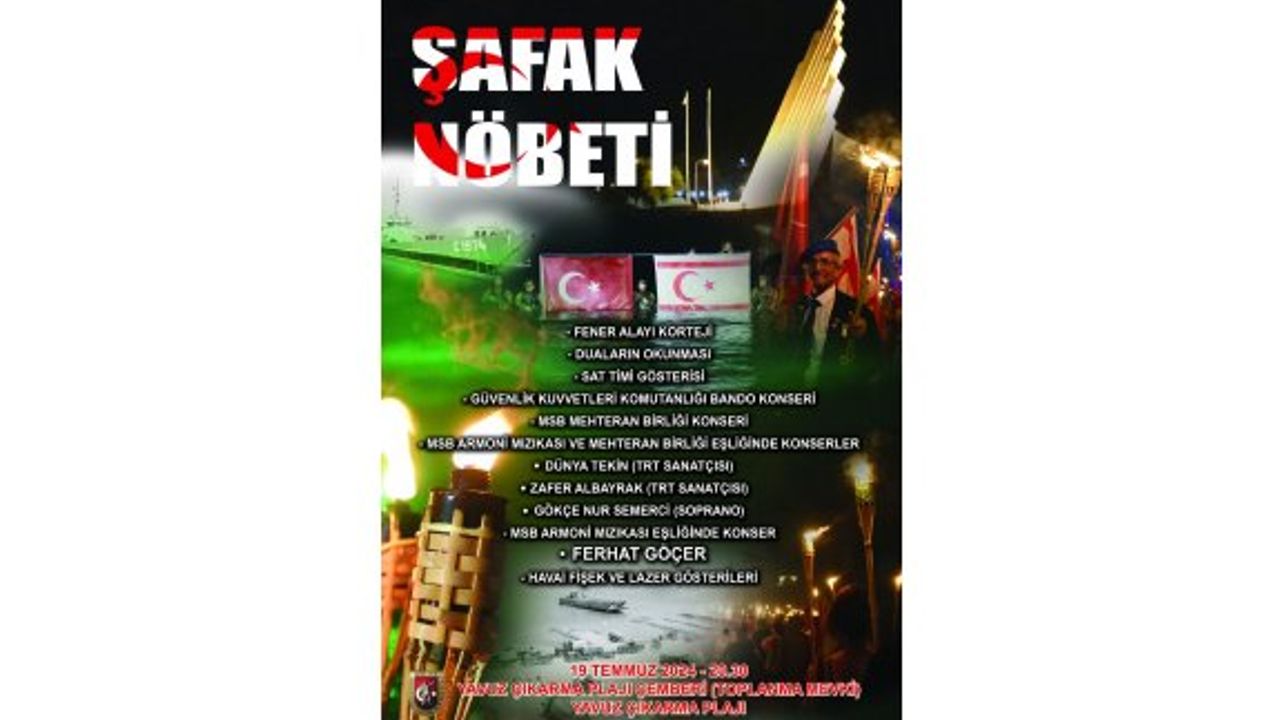 Yavuz Çıkarma Plajı'nda Şafak Nöbeti tutulacak