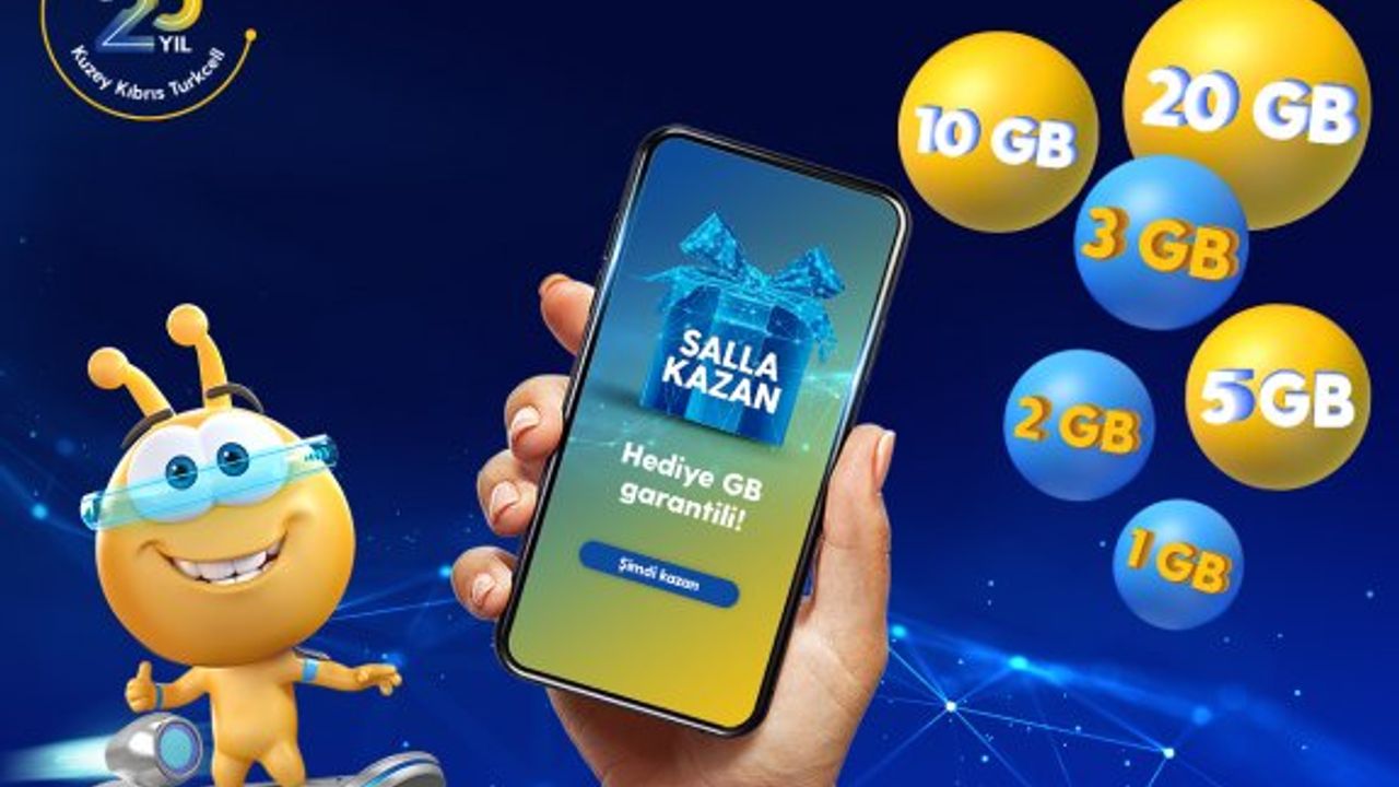 Kuzey Kıbrıs Turkcell’den,  “Salla Kazan” ile yüz binlerce GB