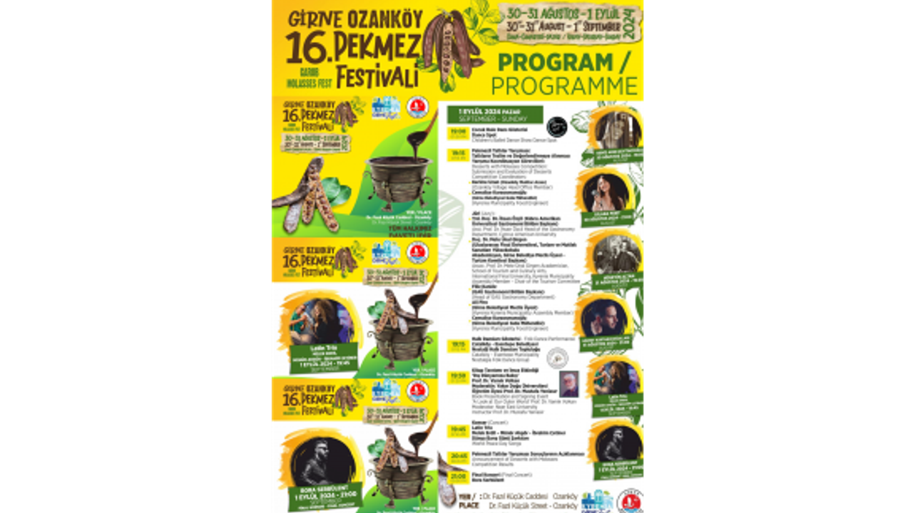 16. Girne Ozanköy Pekmez Festivali bu gece tamamlanıyor