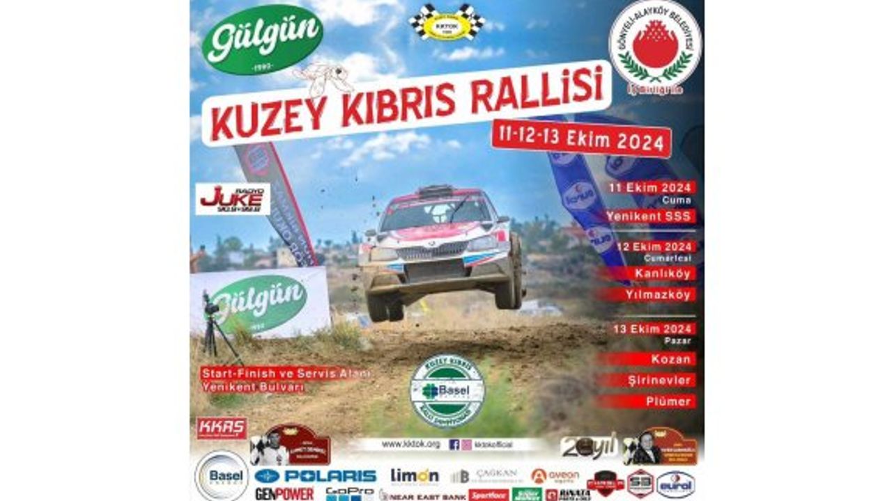 Kuzey Kıbrıs Rallisi 11-12-13 Ekim’de yapılacak