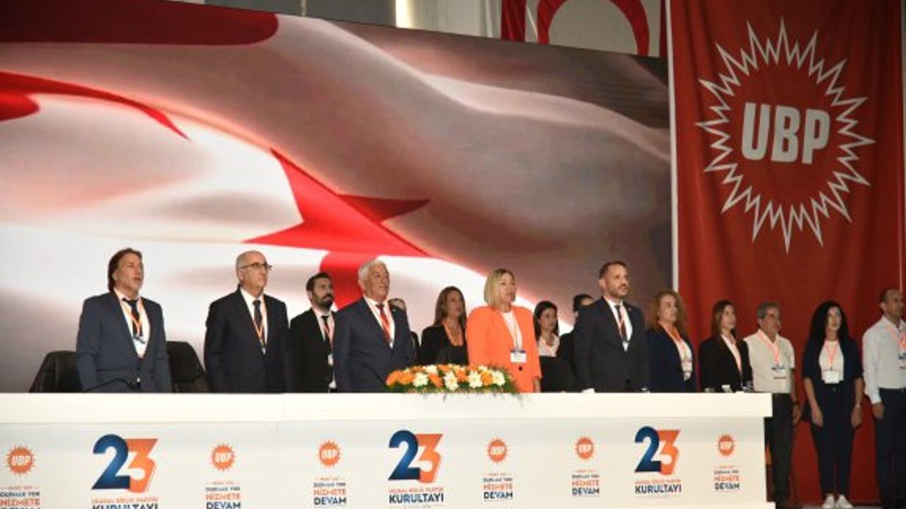UBP Kurultayı’nda Başkanlık divanı oluşturuldu, faaliyet ve mali rapor sunuldu