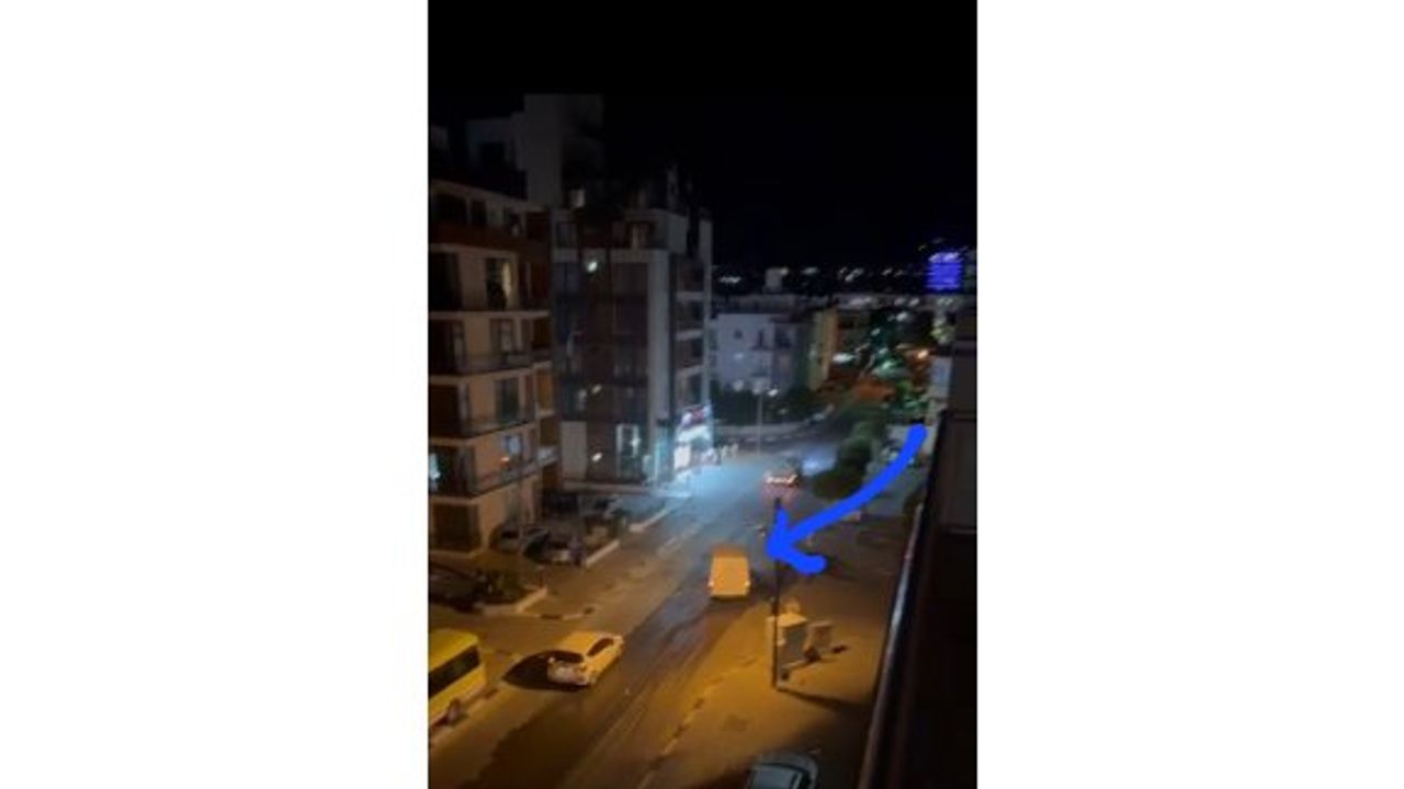Tehlikeli sürüş yapan sürücü Girne trafik ekipleri tarafından rapor edildi