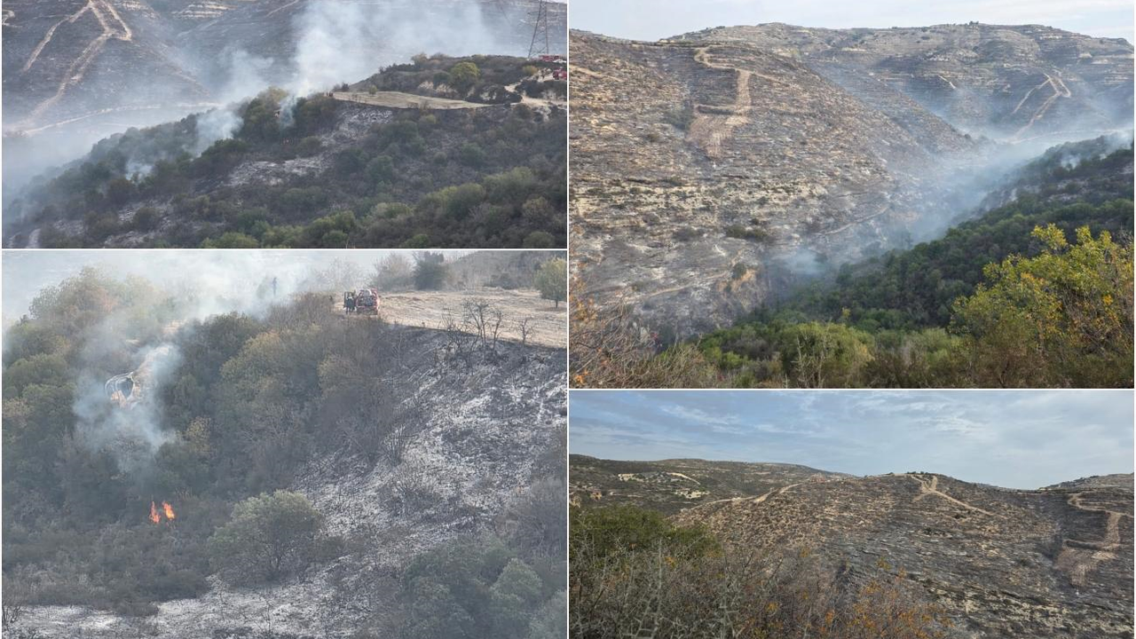 Baf’ta çıkan büyük yangın kontrol altına alındı