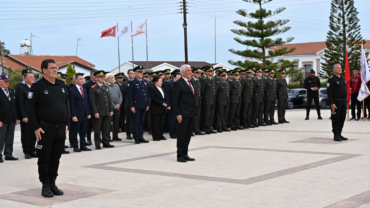 18 Mart Şehitleri Anma Günü dolayısıyla Güzelyurt’ta tören düzenlendi