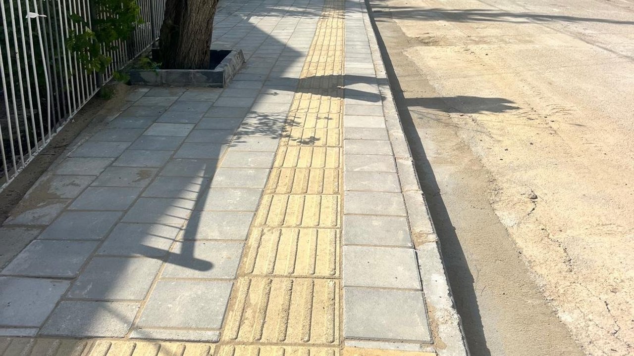 Aslanköy’deki drenaj ve kaldırım çalışması tamamlandı