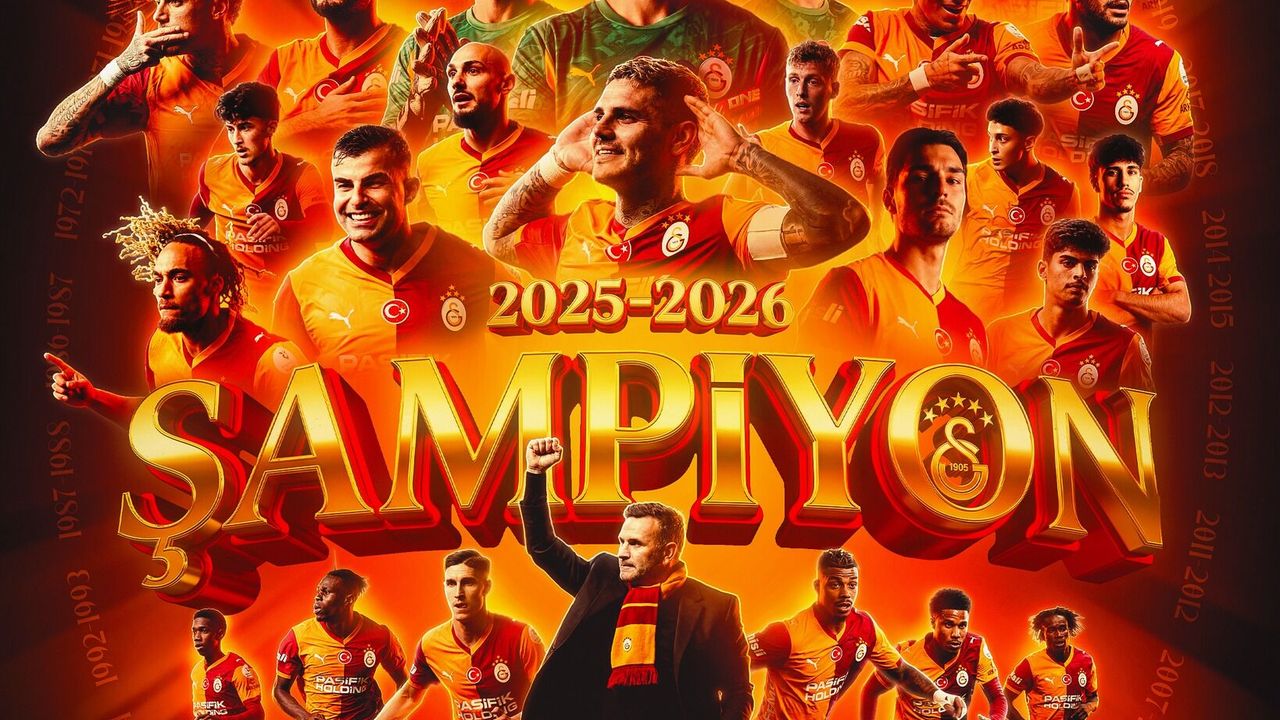 Türkiye'de şampiyon Galatasaray