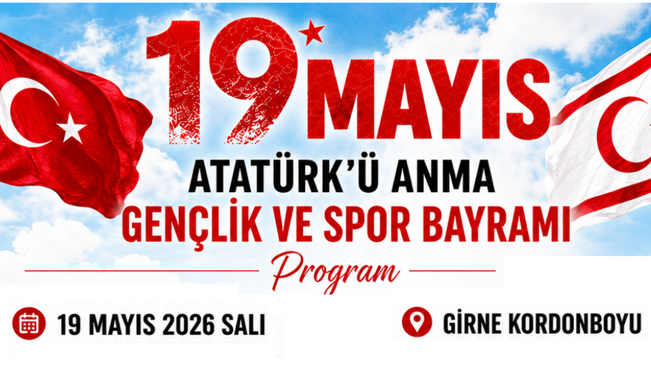 19 Mayıs Atatürk’ü Anma, Gençlik ve Spor Bayramı Girne'de etkinliklerle kutlanacak