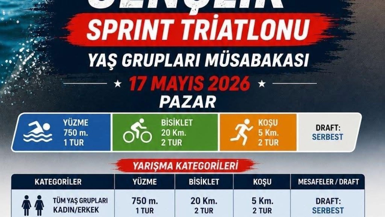 Gençlik Sprint Triatlonu için kayıtlar sürüyor