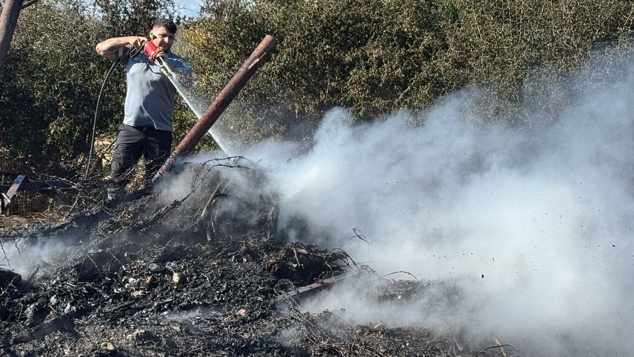 Kalkanlı’da korkutan yangın