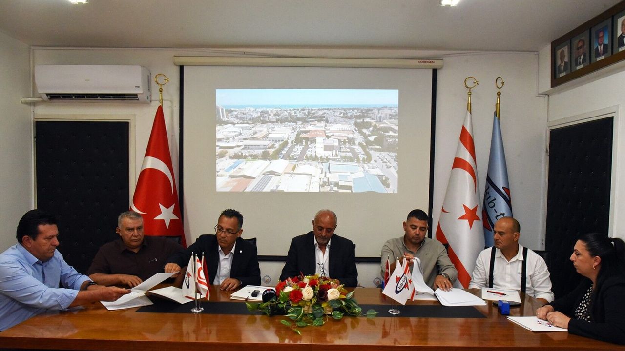 KIB-TEK Gazimağusa Bölge Amirliği hizmet binası için Ciner Construction ile sözleşme imzalandı