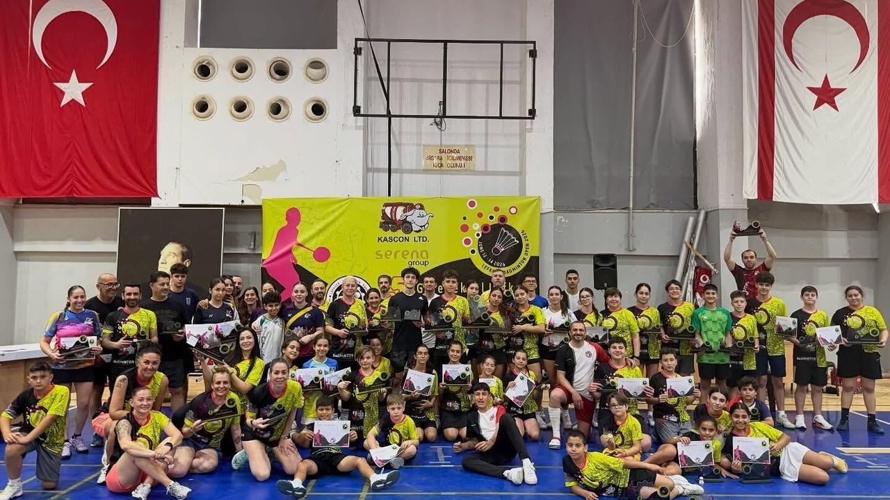 Lefkoşa Badminton Open 2026’da 145 sporcu mücadele etti