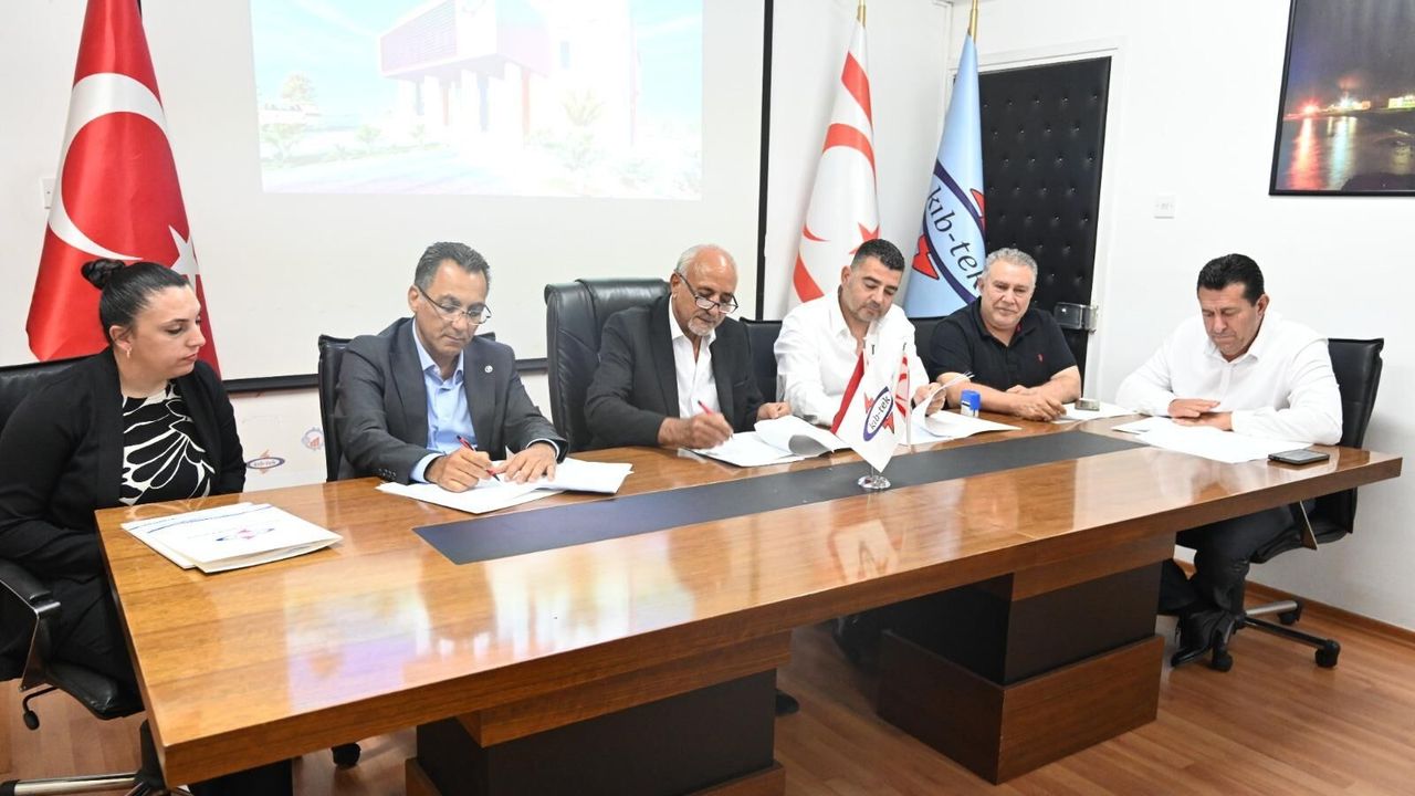 KIB-TEK İskele Bölge Amirliği Hizmet Binası’nın yapımı için imzalar atıldı
