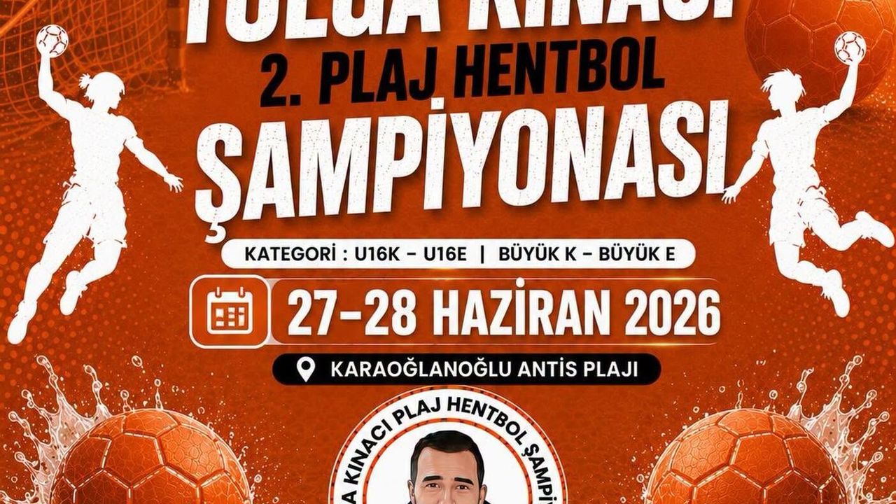 2. Geleneksel Tolga Kınacı Plaj Hentbol Turnuvası için geri sayım başladı
