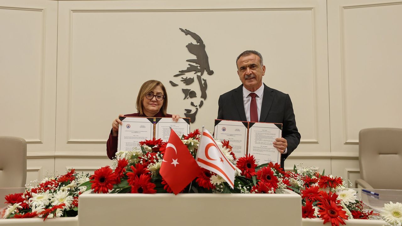 Gazimağusa ile Gaziantep arasında kardeş şehir protokolü imzalandı