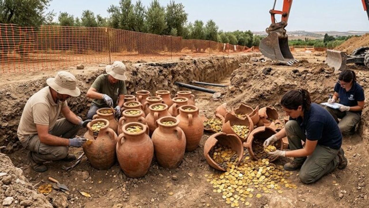 Boru hattı döşerken 600 kilo altın buldular
