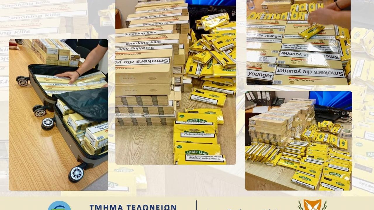 Baf Havalimanı'nda kaçak tütün ürünü ele geçirildi