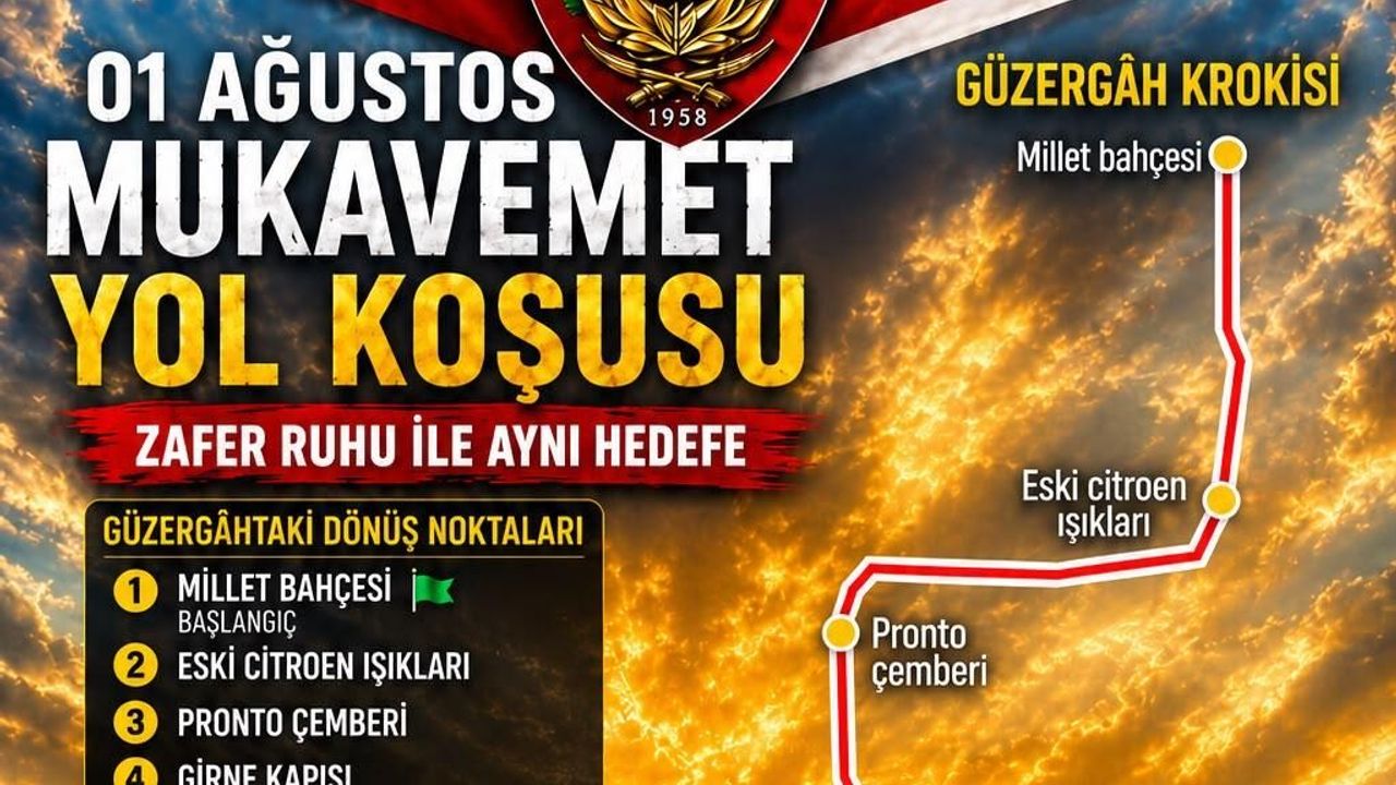 "1 Ağustos Mukavemet Yol Koşusu" 27 Temmuz’da yapılacak