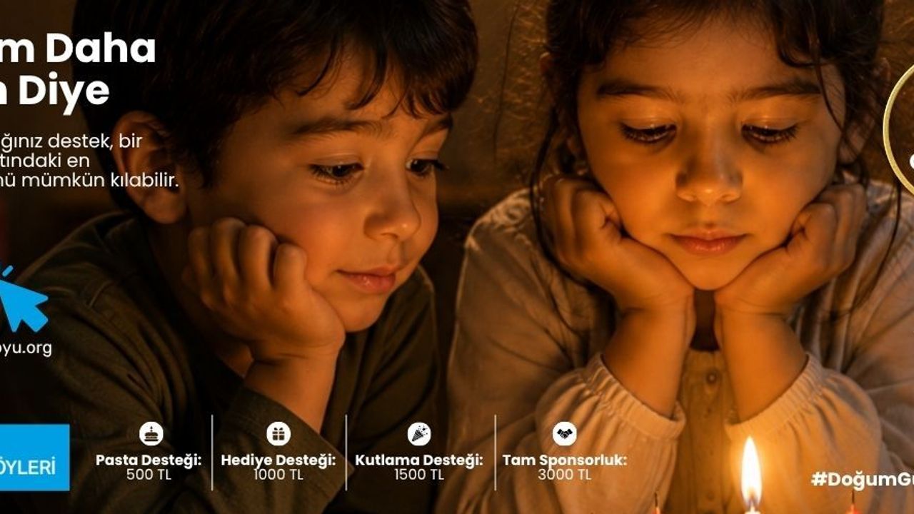 SOS Çocukköyü Derneği, çocukların doğum günü kutlamaları için bağış kampanyası başlattı