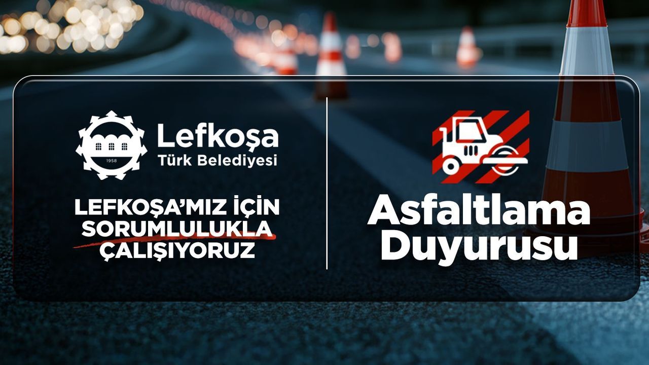 LTB, pazar günü Mehmet Akif Caddesi'nde asfaltlama çalışması yapacak