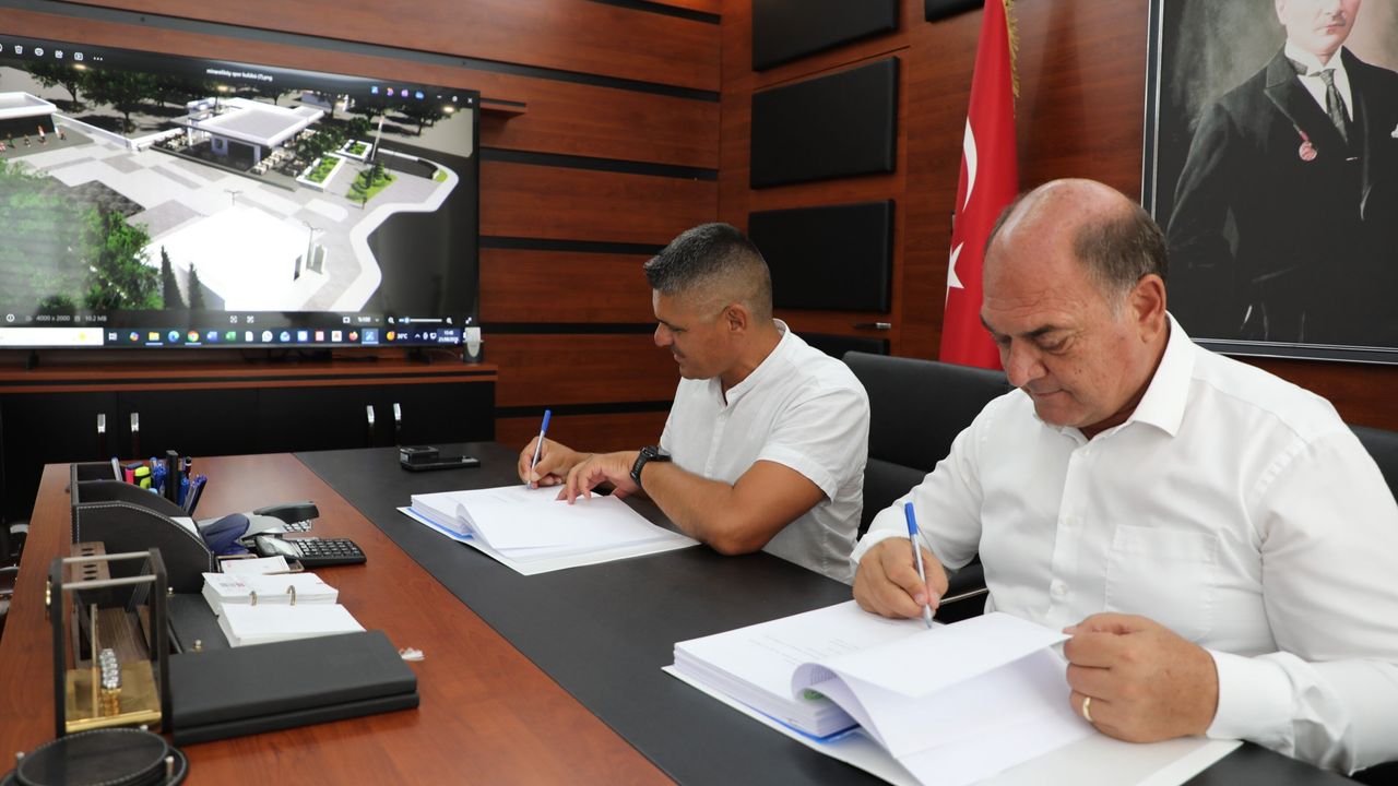 Minareliköy Muhtarlığı ve Spor Kulübü Sosyal Tesisi Projesi için imzalar atıldı