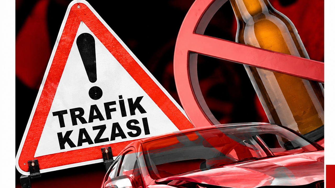 Alkollü sürücü kazaya sebep oldu