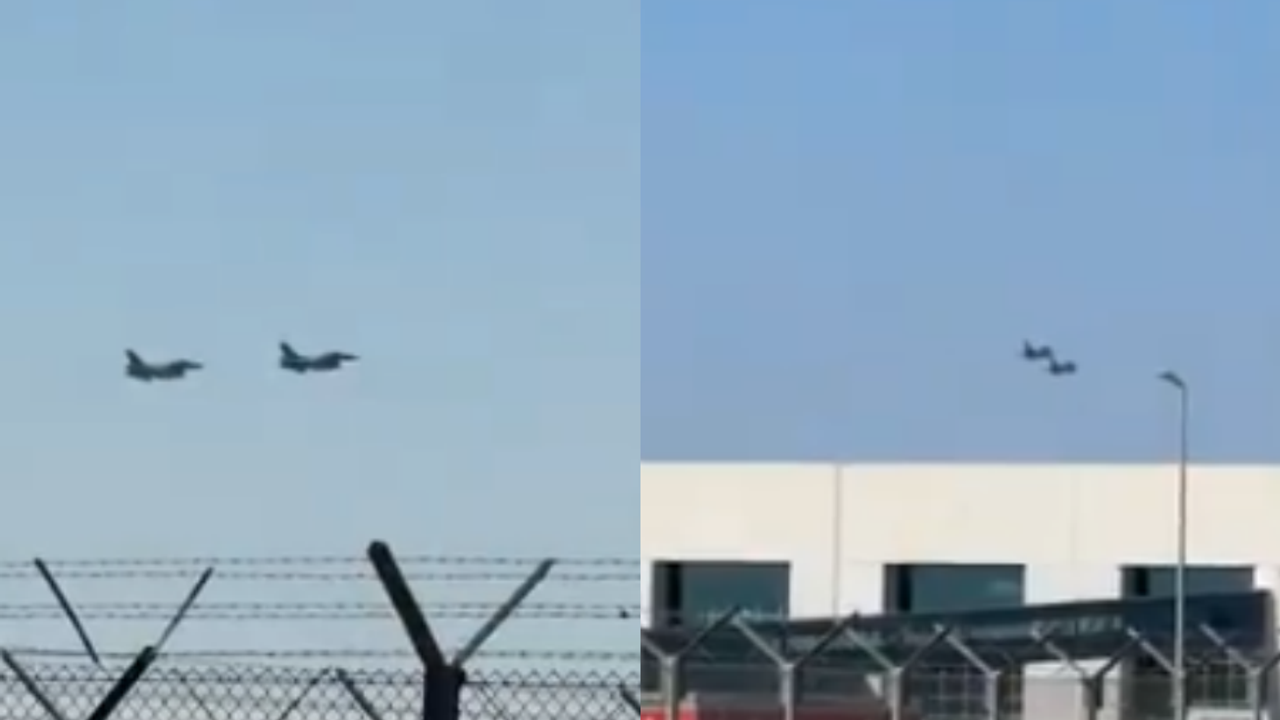 Larnaka bölgesi üzerinde uçan Yunan F-16'lar endişeye neden oldu