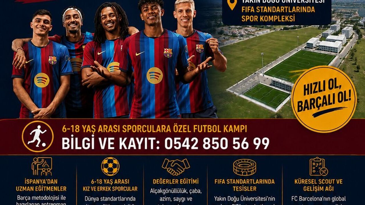 Lefkoşa Kampı, Barça Academy’nin resmi kamp takviminde!