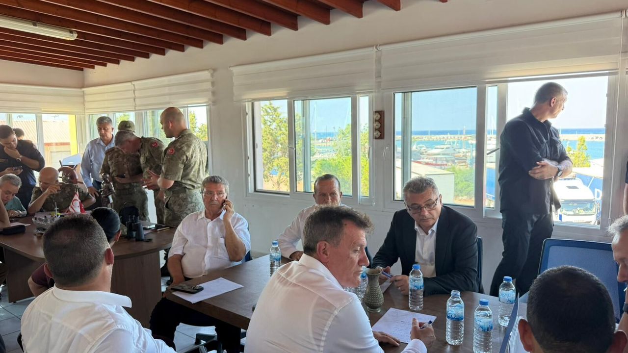 Girne Limanı'nda Kriz Masası toplandı