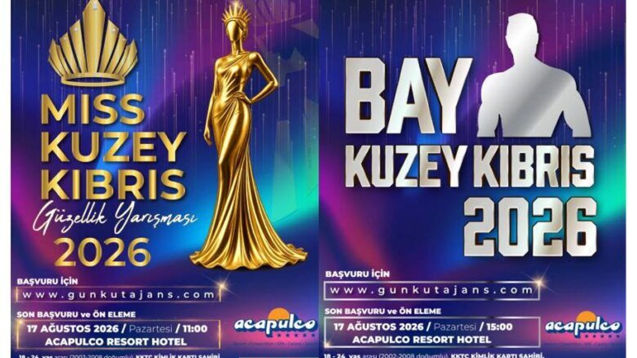 Miss Kuzey Kıbrıs ve Bay Kuzey Kıbrıs finali 3 Eylül’de