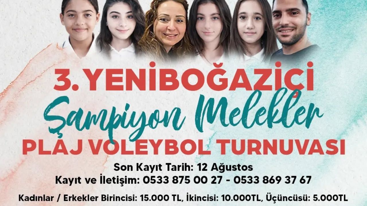 3. Şampiyon Melekler Plaj Voleybolu Turnuvası başlıyor