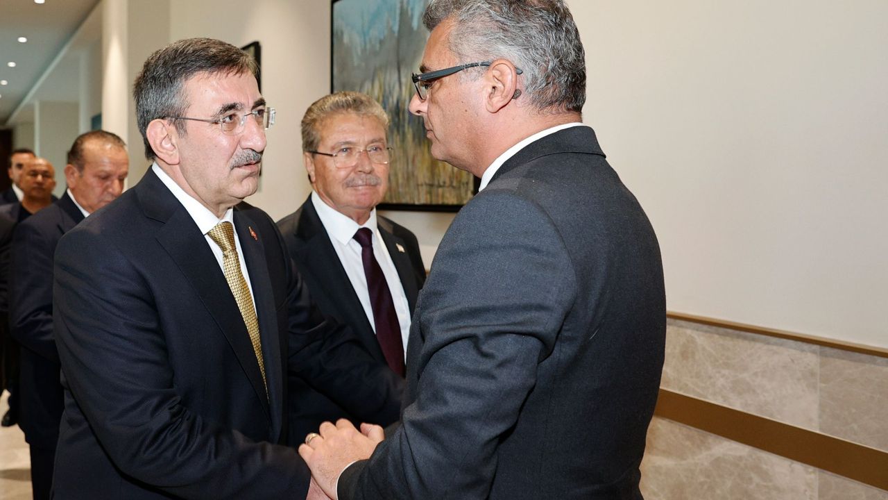 Cumhurbaşkanı Erhürman, Türkiye Cumhurbaşkanı Yardımcısı Yılmaz’ı kabul etti