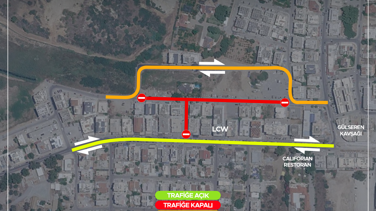 Gazimağusa'da Faiz Kaymak Sokak 3 gün boyunca trafiğe kapalı olacak