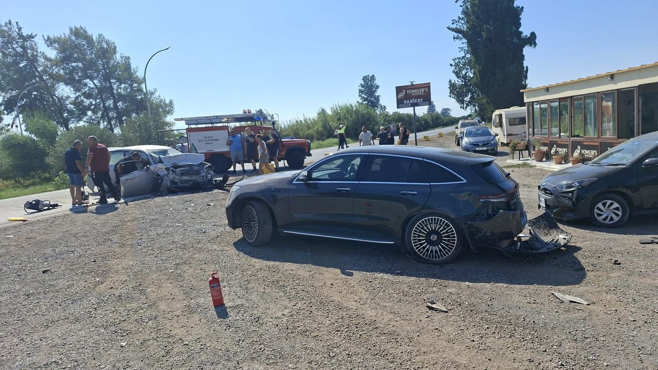 Güzelyurt’taki trafik kazasında 1 kişi ağır yaralandı