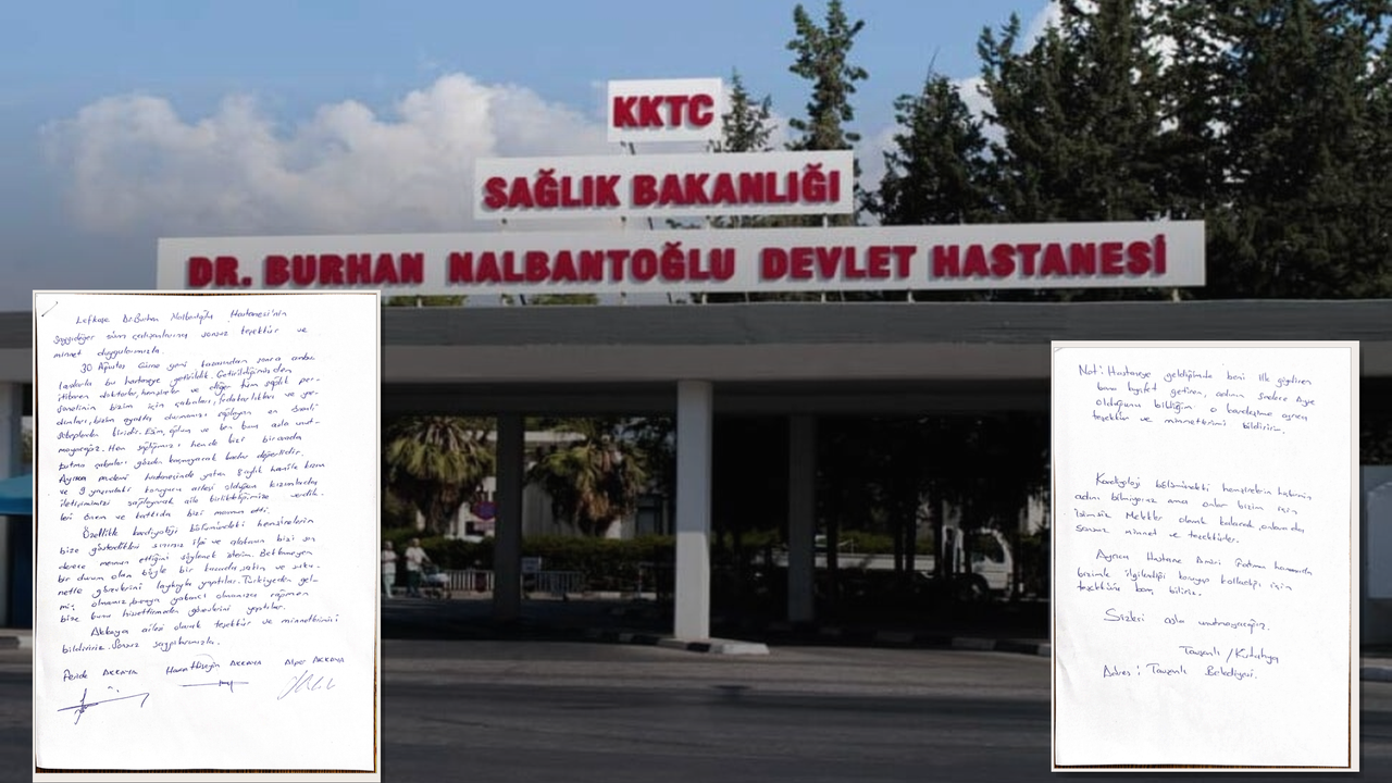 Acil müdahale, özverili sağlık hizmeti ve insanüstü çaba; hastalar ve yakınlarından gelen mektuplarla takdir edildi.