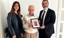 Telsim, Kıbrıs’ın değerli öğretmenlerinden  Mahmut İslamoğlu’nu ziyaret etti