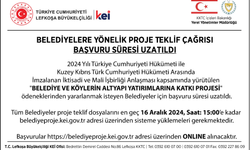 TC Lefkoşa Büyükelçiliği “Belediyelere yönelik proje teklif çağrısı süresini uzattı