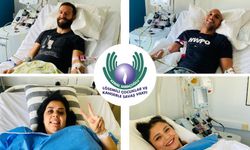 Dört donör, kök hücre ve lenfosit bağışında bulundu
