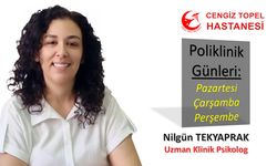 Uzman Klinik Psikolog Tekyaprak,  Cengiz Topel Hastanesi’nde hizmette
