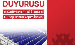 Alayköy Spor Tesisi için tribün yapımına geçiliyor