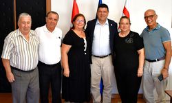 Larnakalılar Derneği’nden <span style='background-color:#00FF00;' >DAÜ</span> Rektörü Kılıç’a ziyaret