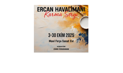 Mavi Fırça Sanat Evi sergisi Ercan Havalimanı’nda sanatseverlerle buluştu