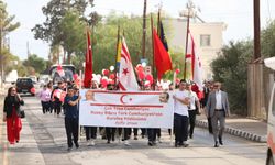 İskele’de "Cumhuriyet Yürüyüşü" düzenlendi