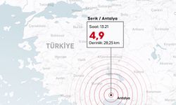 Antalya'da arka arkaya depremler