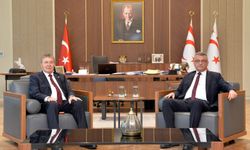 Cumhurbaşkanı Erhürman, Başbakan Üstel'i kabul etti