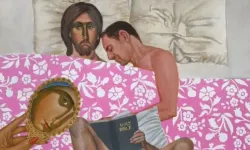 Siyasi çatışmaya da sebep olan görsel sanat sergisi ölüm tehdidiyle iptal edildi