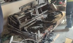 Elektrikli soba, evi yaktı