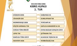 Kıbrıs Kupası'nda 2. tur eşleşmeleri belli oldu