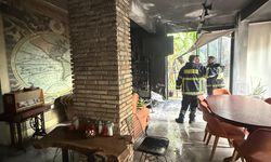 Yenikent'te yoga salonunda yangın korkuttu
