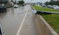 Polis İskele bölgesindeki sürücüleri olumsuz hava koşullarına karşı uyardı
