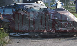 İskele–Ercan ana yolunda feci kaza